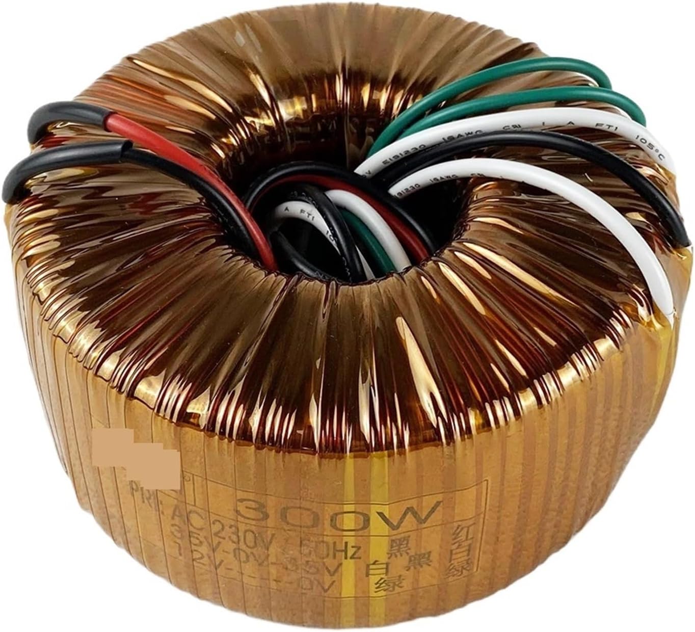 1pcs 300W toroidal Transformer 230V to Dual 35V Single 12V Class A Power Amplifier Audio Pure Copper Power Supply