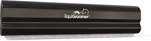 Deshedding Brush, 8-Inch for Horses and Large Pets, Black, Removes Loose Dirt, Hair, and Fur, Professional Undercoat Grooming Tool