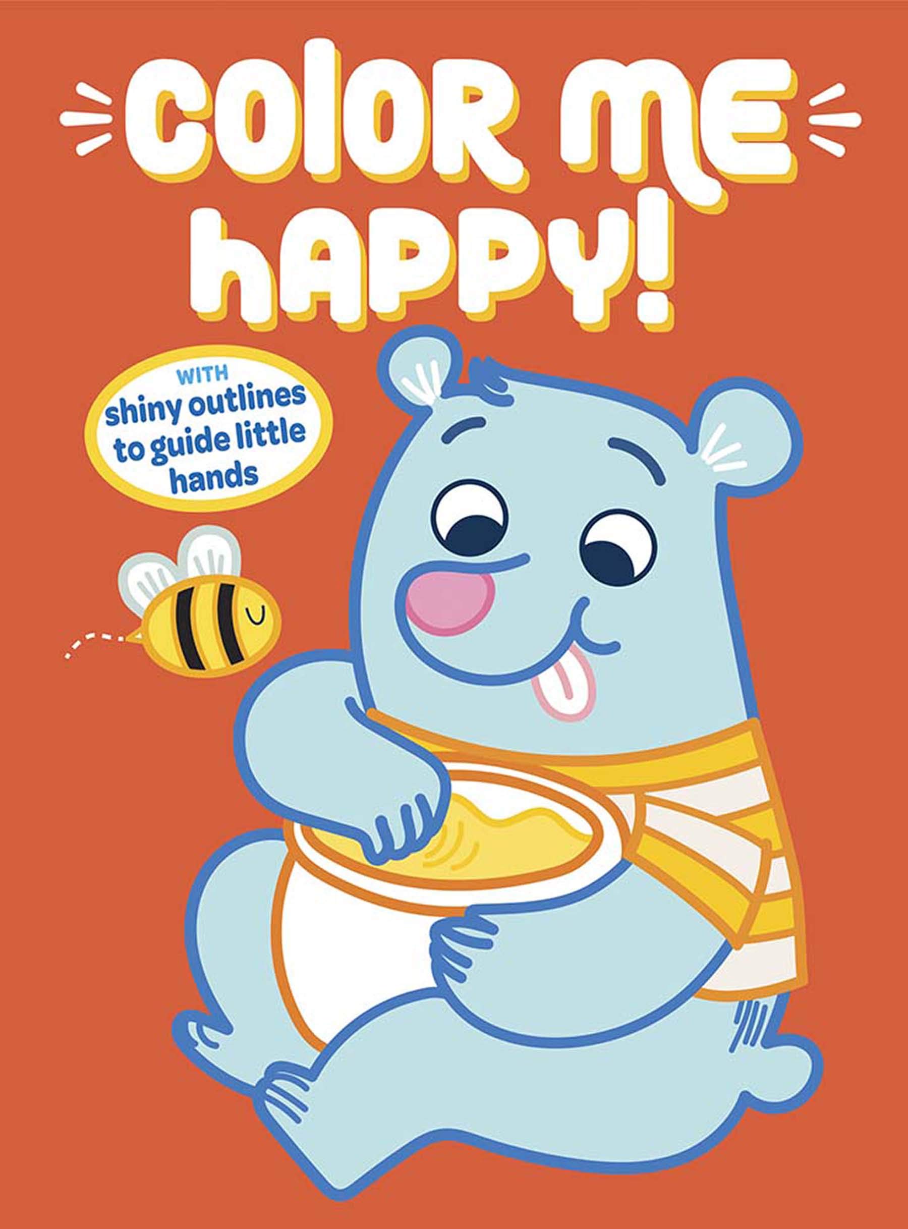 Color Me Happy! (Orange): With Shiny Outlines to Guide Little Hands (Dover Animal Coloring Books)