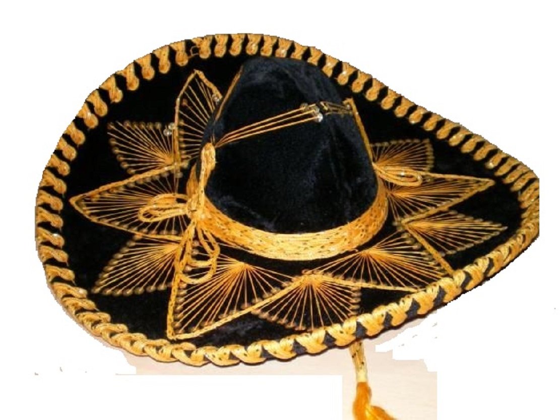 Black and Gold Mariachi Sombrero- Buy 
