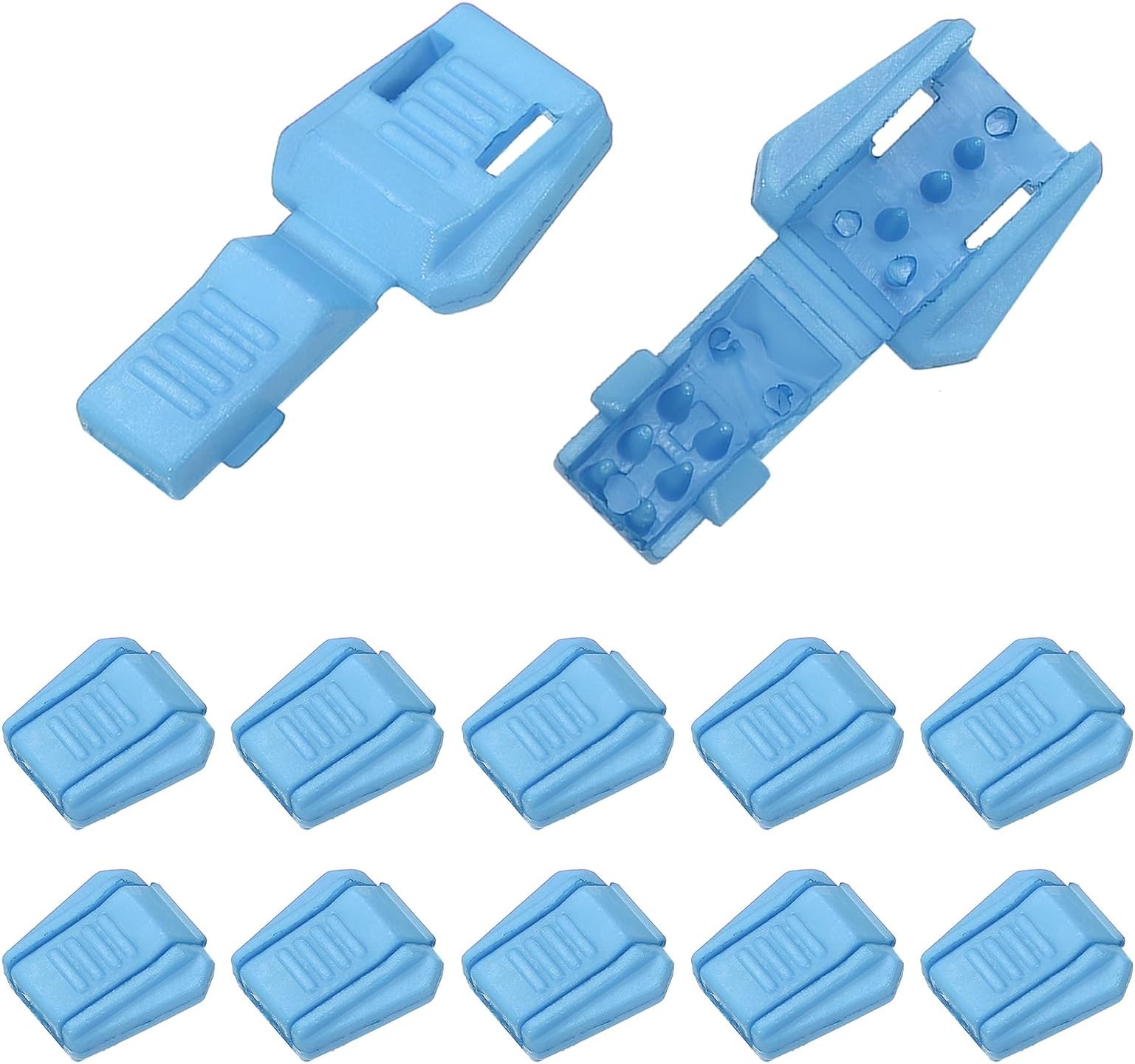 Zipper Pull Cord Lock, Plastic Shoe Lace End Clips Cord End Tips No Tie Shoelace Running Shoe Backpack