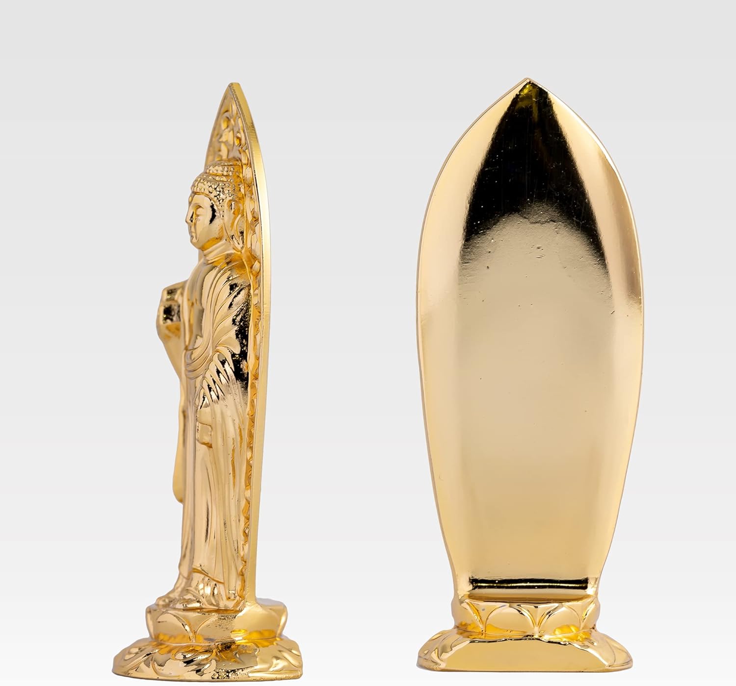 阿弥陀如来立像 【小 7.3cm（金メッキ/24金） 仏師：渡辺景秋 原型＿（戌・亥年生まれ）十二支守り本尊 干支 高岡銅器( 【display】