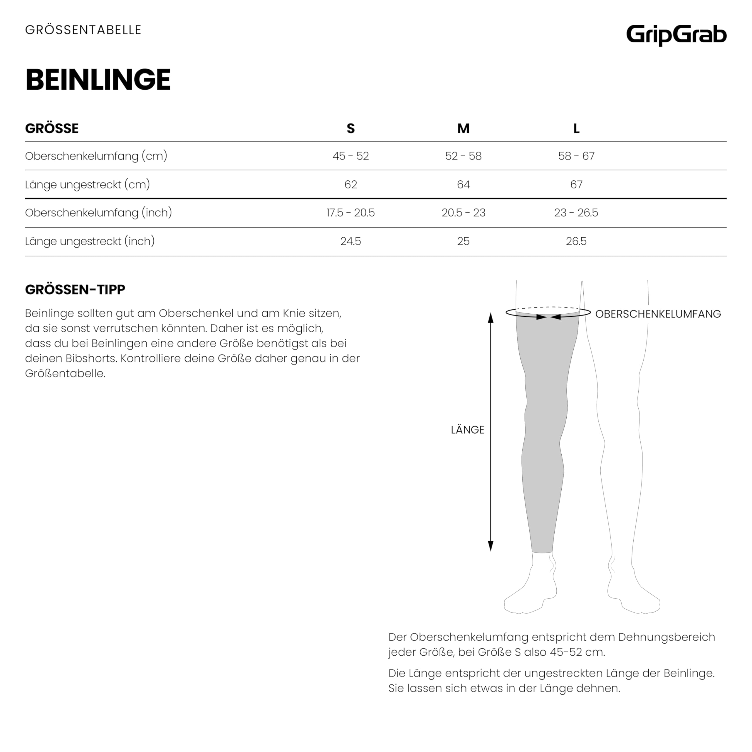 GripGrab RIDE Thermo Beinlinge Radsport Herren & Damen Fahrrad Beinwärmer