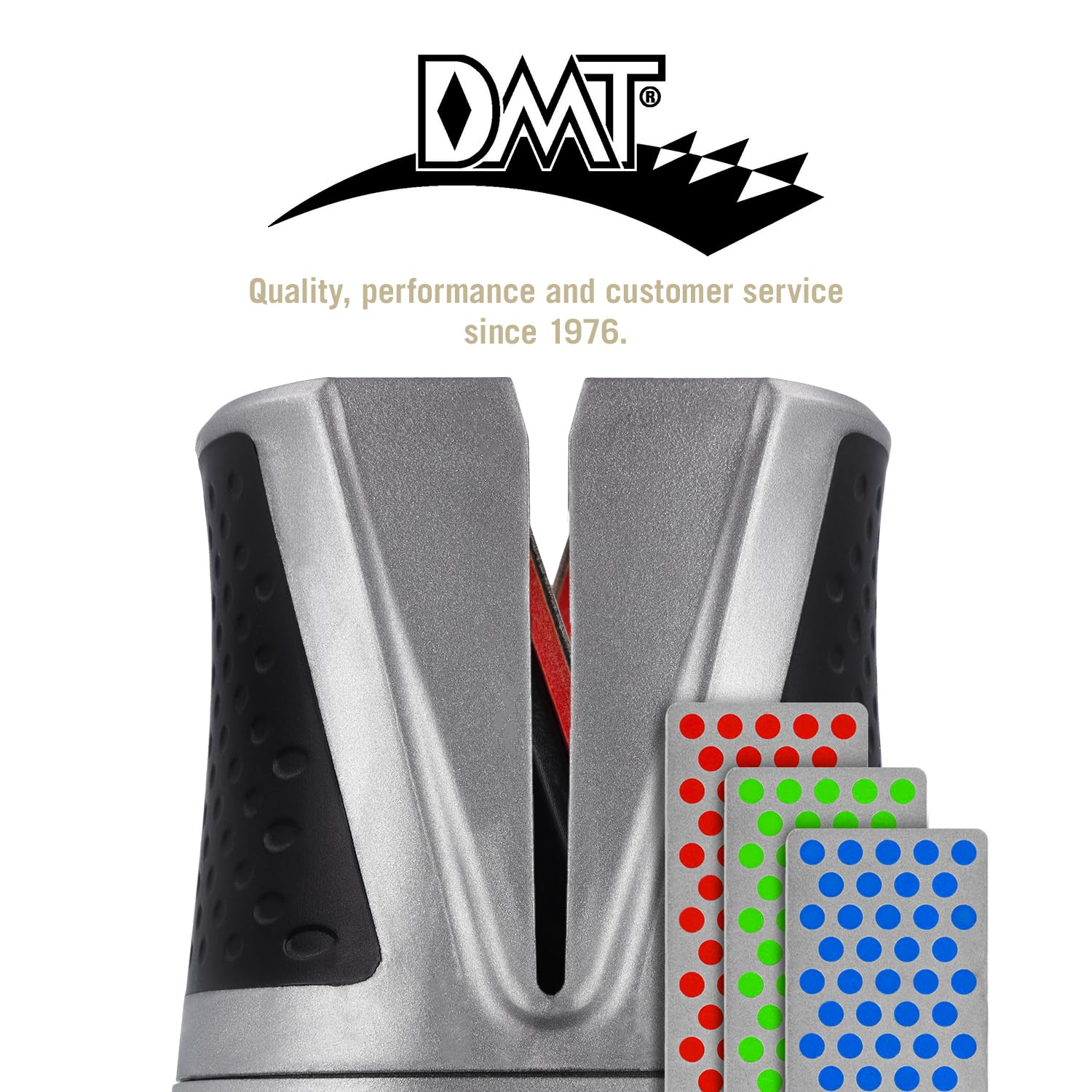 DMT SimpleSharp Classic Bundle Grob, Fein & Extrafein | Diamant Messerschärfer für rasiermesserscharfe Klingen mit perfektem Schleifwinkel | Schärft beidseitig mit extraharten Diamant-Steinen