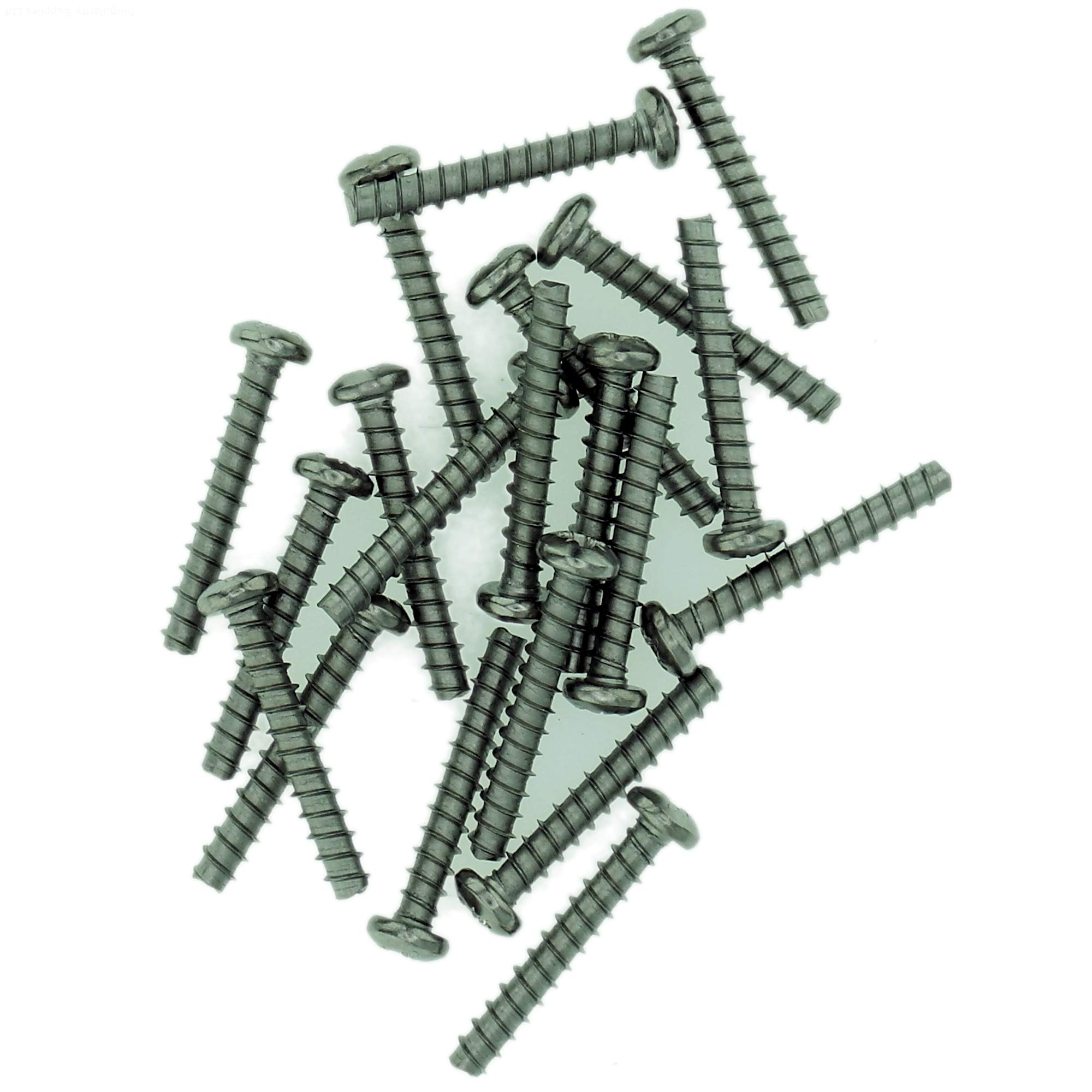 Singularity Supplies D4 (4Mm X 8Mm) Pozi Pan Screws For Plastic (Trilobular) - Stainless Steel (A2) (Pack Of 20)