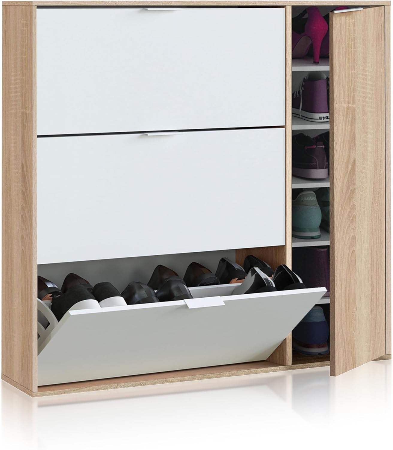 duehome Mueble Zapatero 4 Puertas