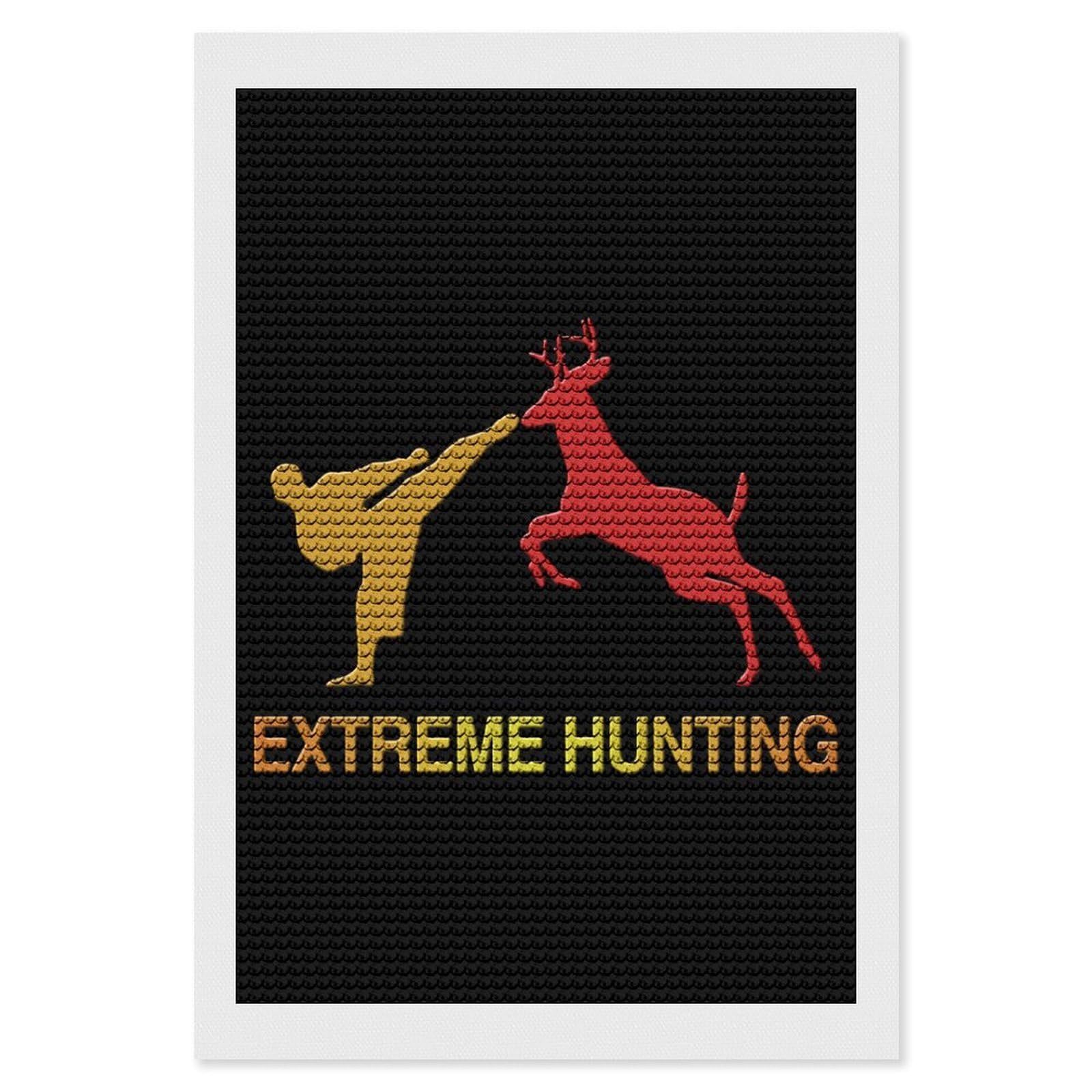 Nclqvjxzkhw Style Fuck It I'm Going Hunting Diamond Art Painting For Adult Round Diamonds Pictures Arts Crafts Home Wall Decor 8"X12"
