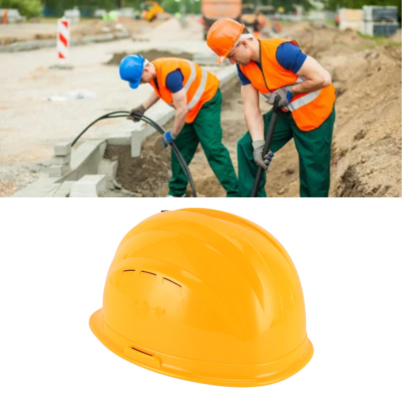 Cooling Fan Hard Hat, Digital HD Display Solar Power Massage Cooling Helmet for Industry