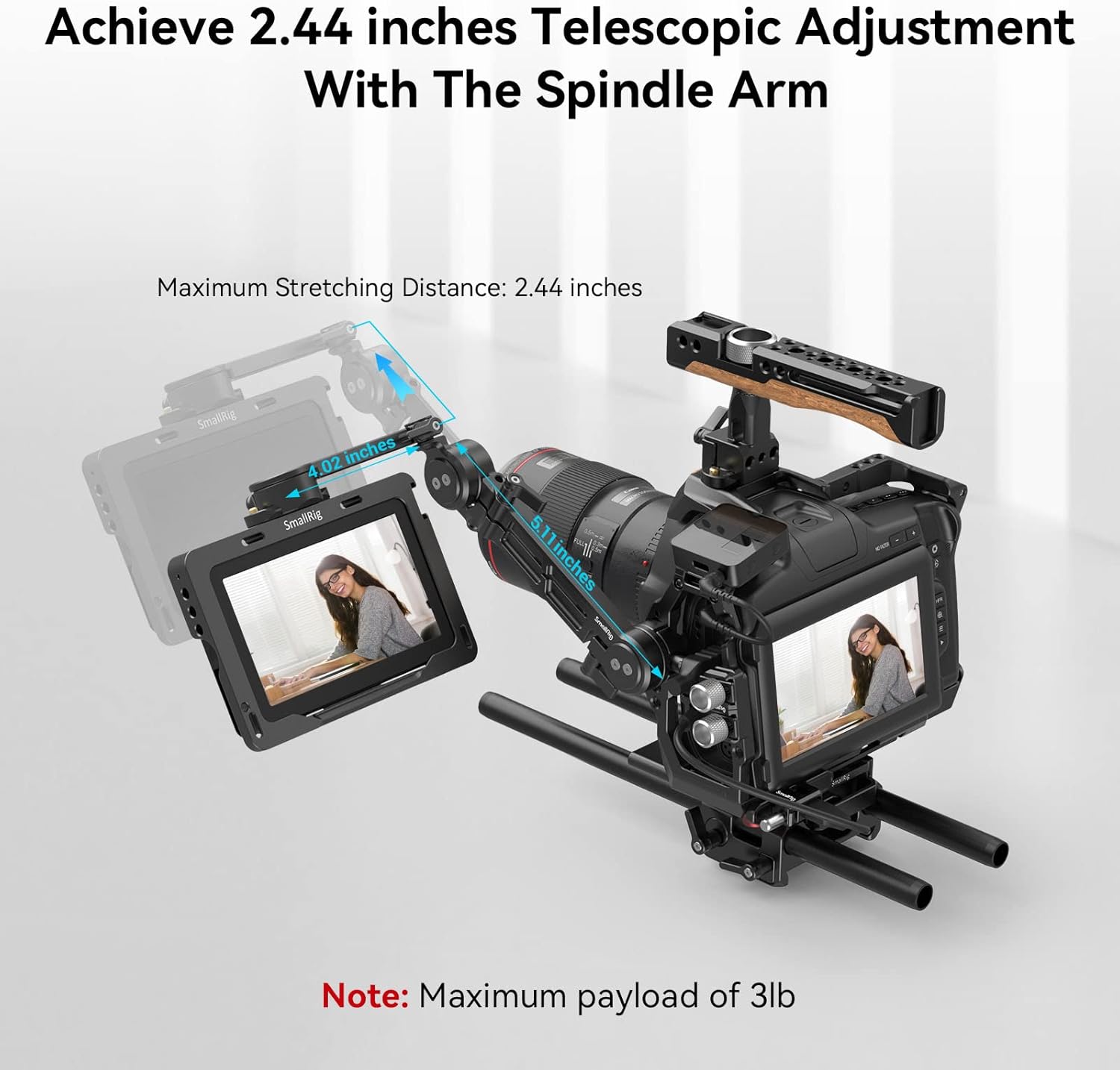 SmallRig Adjustable EVF Mount with NATO Clamp MD3507