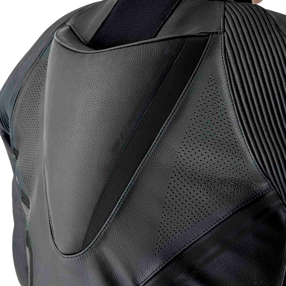 RST S1 D3O Perforowany jednoczęściowy skórzany kombinezon motocyklowy, czarny, XL
