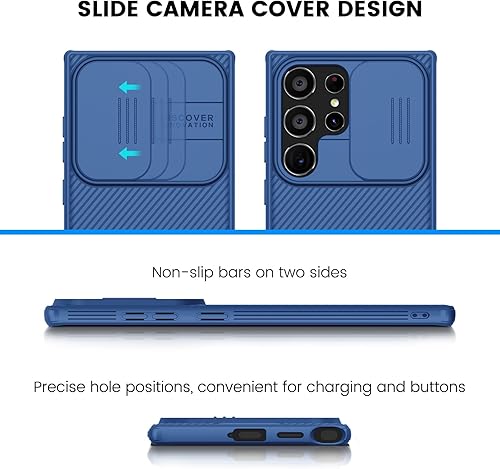 Miniatura 2 de Nillkin Funda para Galaxy S24 Ultra, CamShield Pro para Samsung Galaxy S24 Ultra con cubierta para cámara deslizante, S24 Ultra 5G Slim 2024 6.8