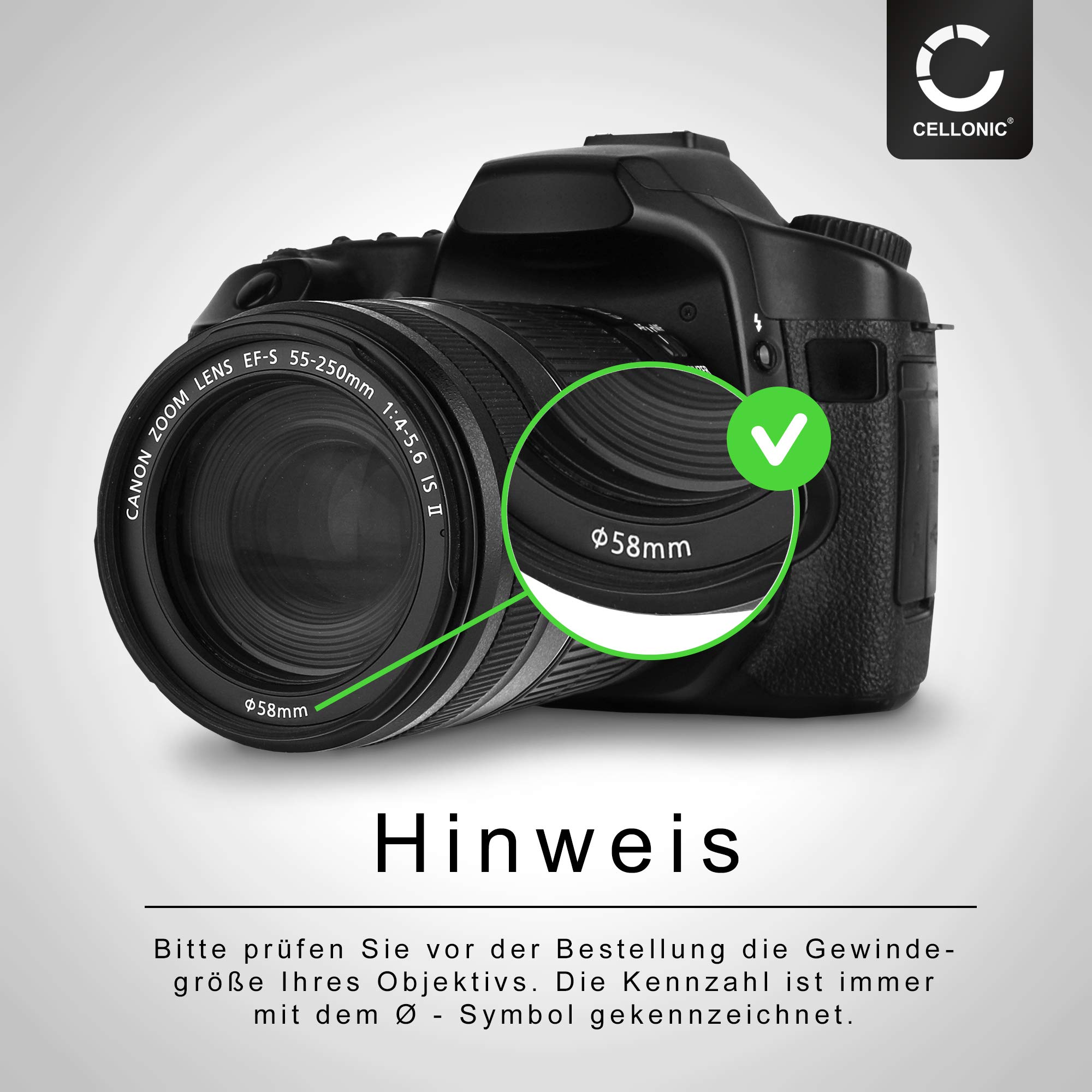 CELLONIC UV Filter 77mm Kompatibel Mit Sigma Objektiven - Schutzfilter Für Kamera