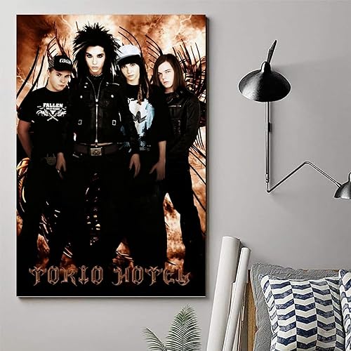 Miniatura 6 de ALKANI Póster de Tokio Hotel Rock Band Music Posters Poster Pintura Decorativa Póster Lienzo Póster Pintura Dormitorio 12 x 18 pulgadas (11.8 x 17.7