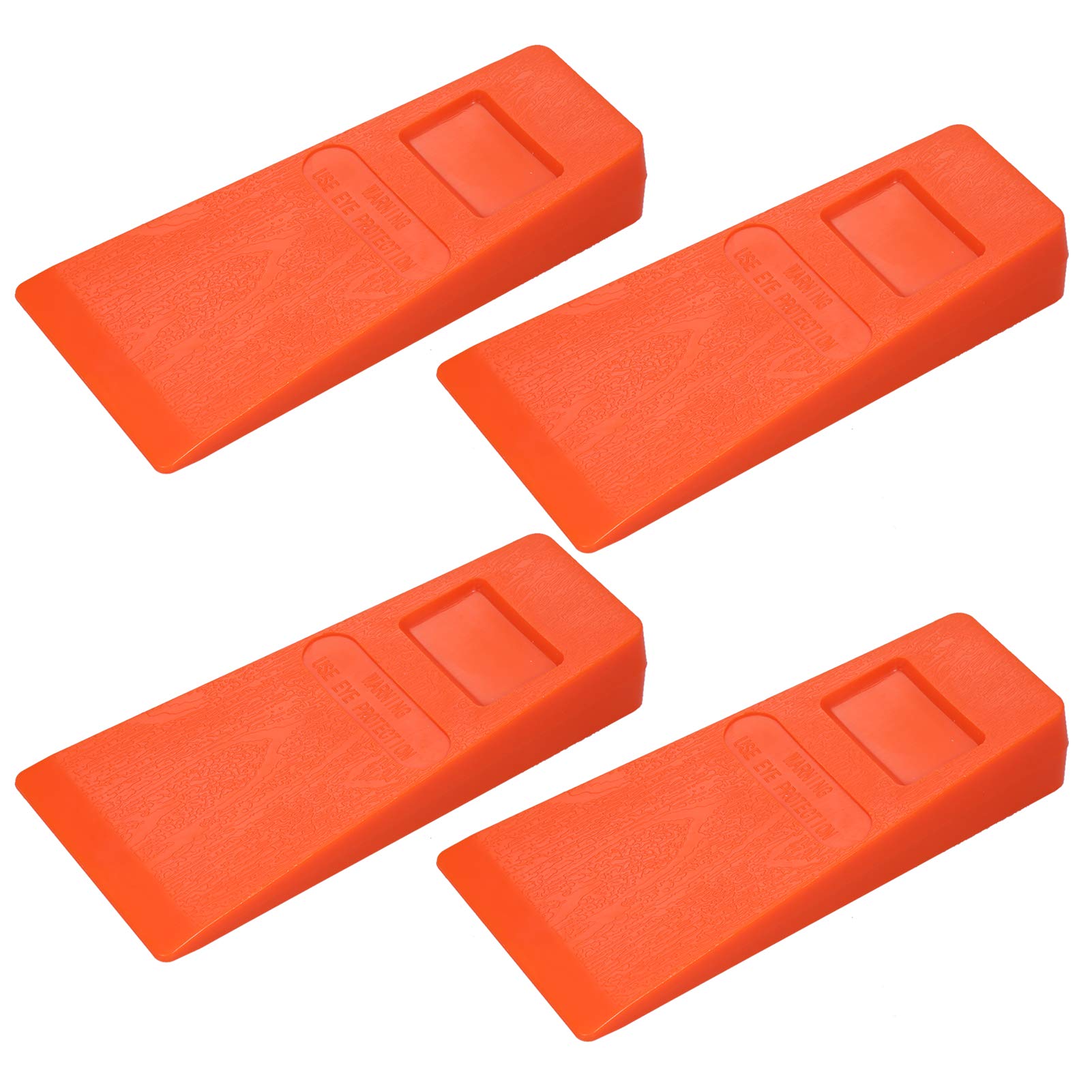 Eacam 14cm Orange Plastic Felling Wedge Felled Chock Tree Cutting Wedge Spiked Wedge Woodcutting Tool