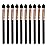 Professional Eyeshadow Applicators Sponge tip Reusable UorPoto 10Pcs Women Blendable Round Foam Makeup Eyeshadow Brush Applicator Set Washable