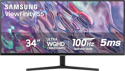 SAMSUNG 34" ViewFinity S50GC Series Ultra-WQHD Monitor