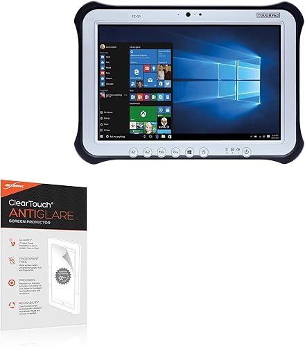 BoxWave Protector de pantalla compatible con Panasonic Toughpad FZ-G1 – ClearTouch Anti-Glare (2 unidades), antihuellas mate