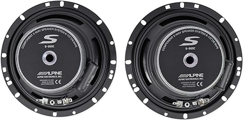Miniatura 7 de (2) pares ALPINE S-S65C 240w 6.5 pulgadas de altavoces de componentes de coche con ALPINE S-A32F 4 canales S-Series amplificador de audio para