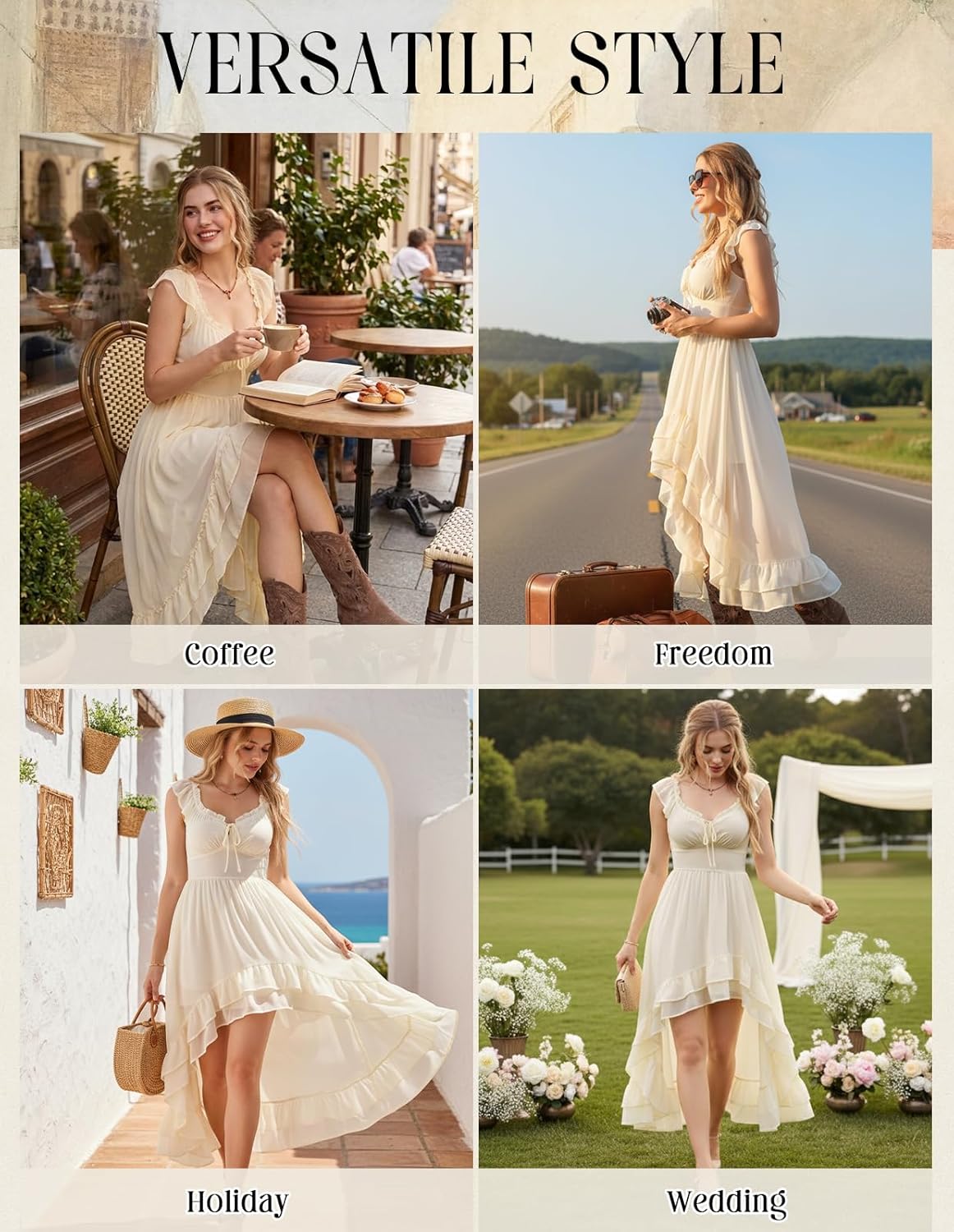 SCARLET DARKNESS Renaissance Corset Dress for Women Off Shoulder Flowy Sundress Wedding Guest Chiffon Dresses - Image 5