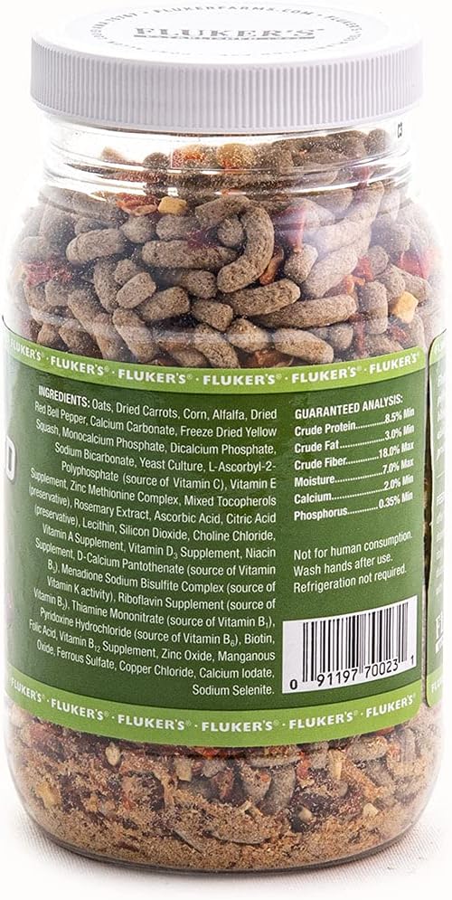 Fluker's Buffet Blend Tortoise Diet, Veggies with Fortified Pellets, 6.75 oz