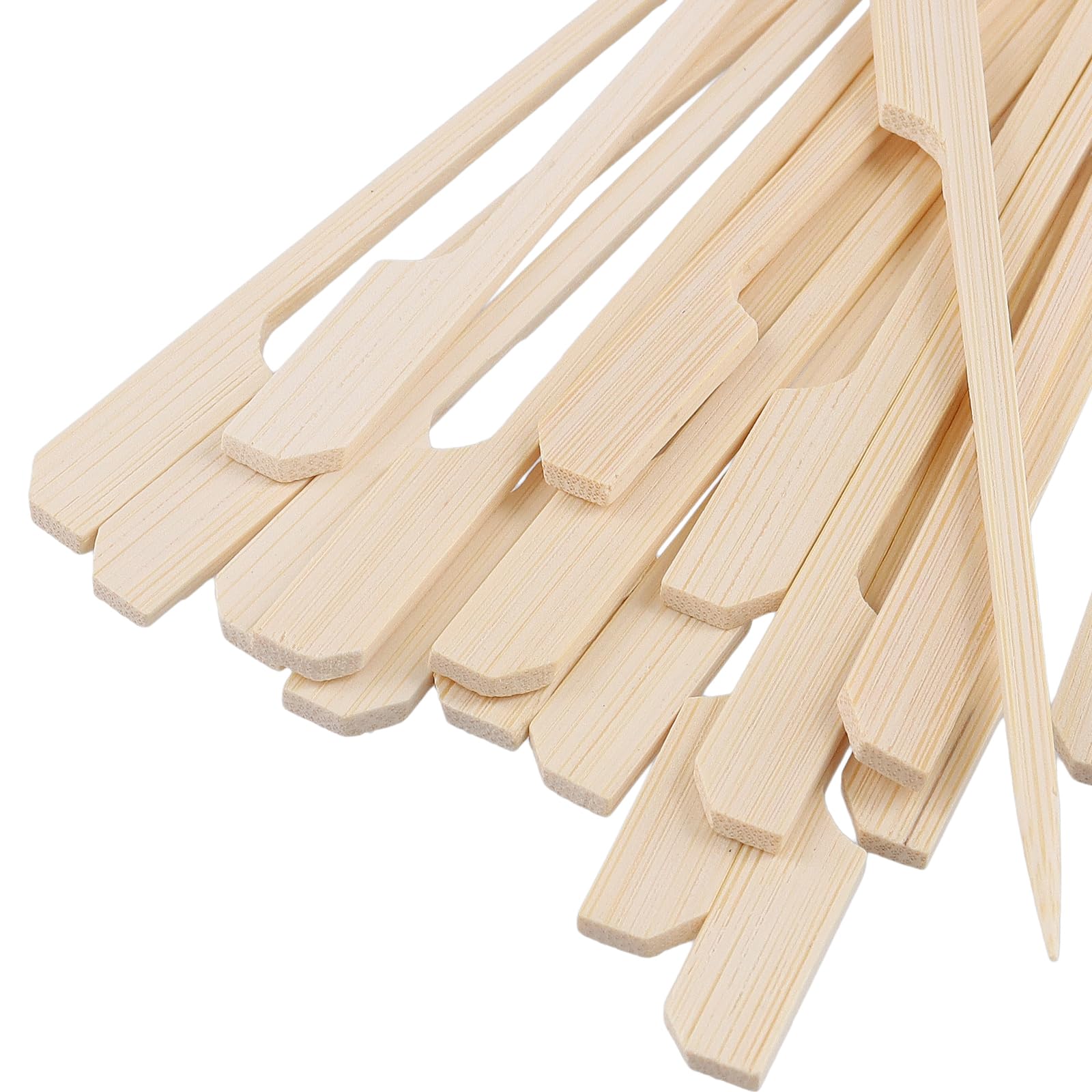 FUNSUEI 1000 spiedini in bambù da 12 cm, per finger food, piccoli spiedini in legno, per barbecue, buffet, frutta, snack