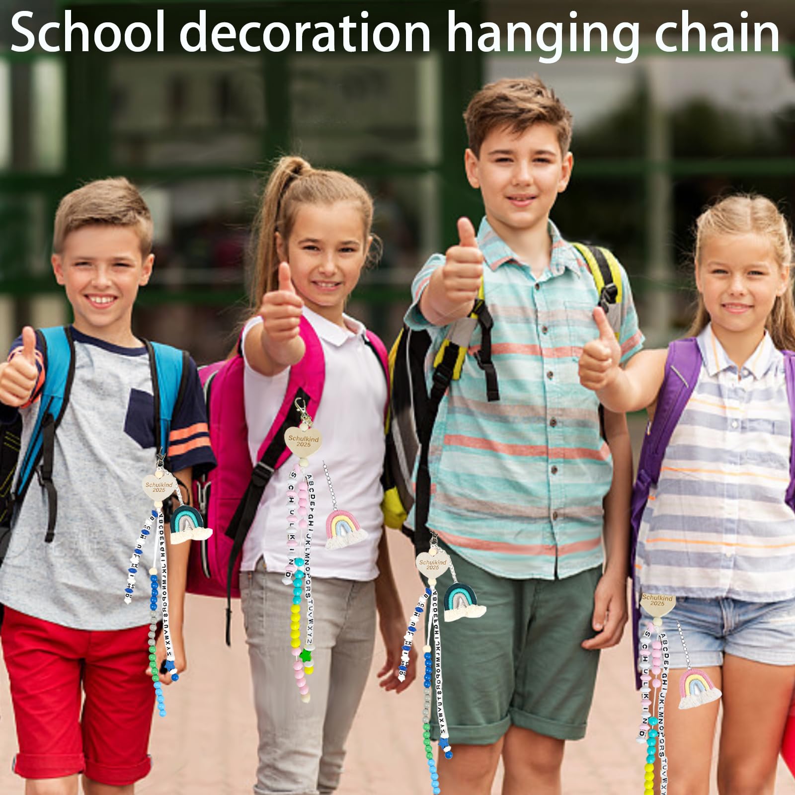 Collana per bambini di scuola 1° classe con confezione regalo, 2025