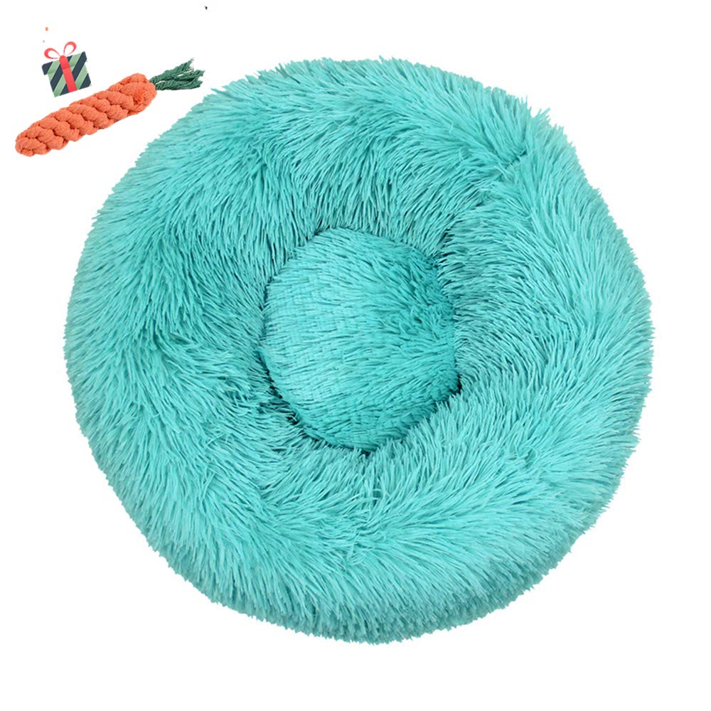 Panier rond chien émeraude 80cm idéal pour votre salon