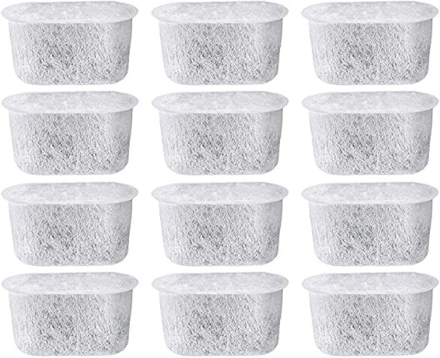 PURE GREEN 12-Pack of Cuisinart Compatible Replacement Charcoal Water Filters for Coffee Makers - Fits all Cuisinart Coffee Makers
