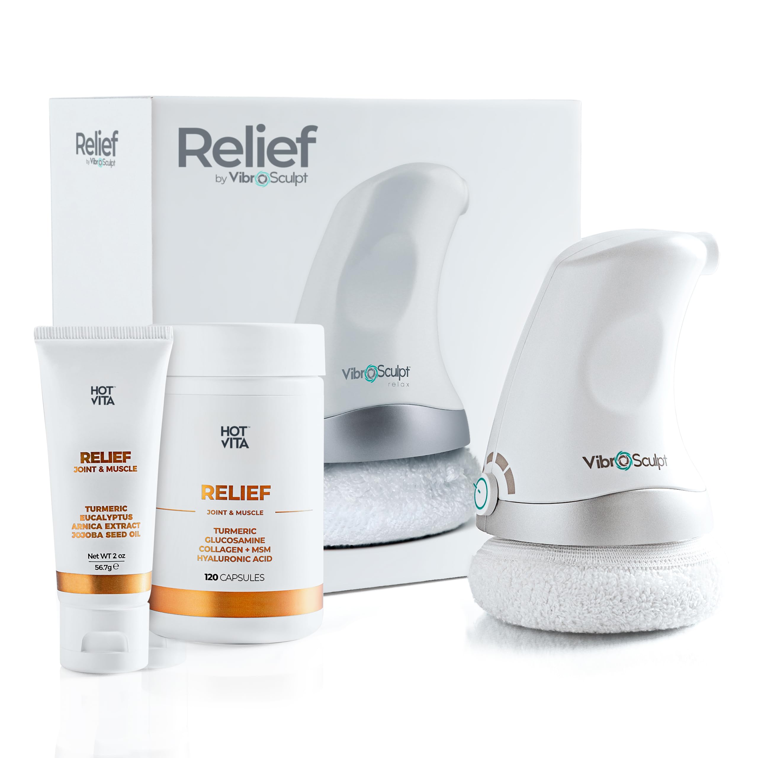 Amazon.com: Vibro Sculpt Relief Bundle – Handheld Massager for