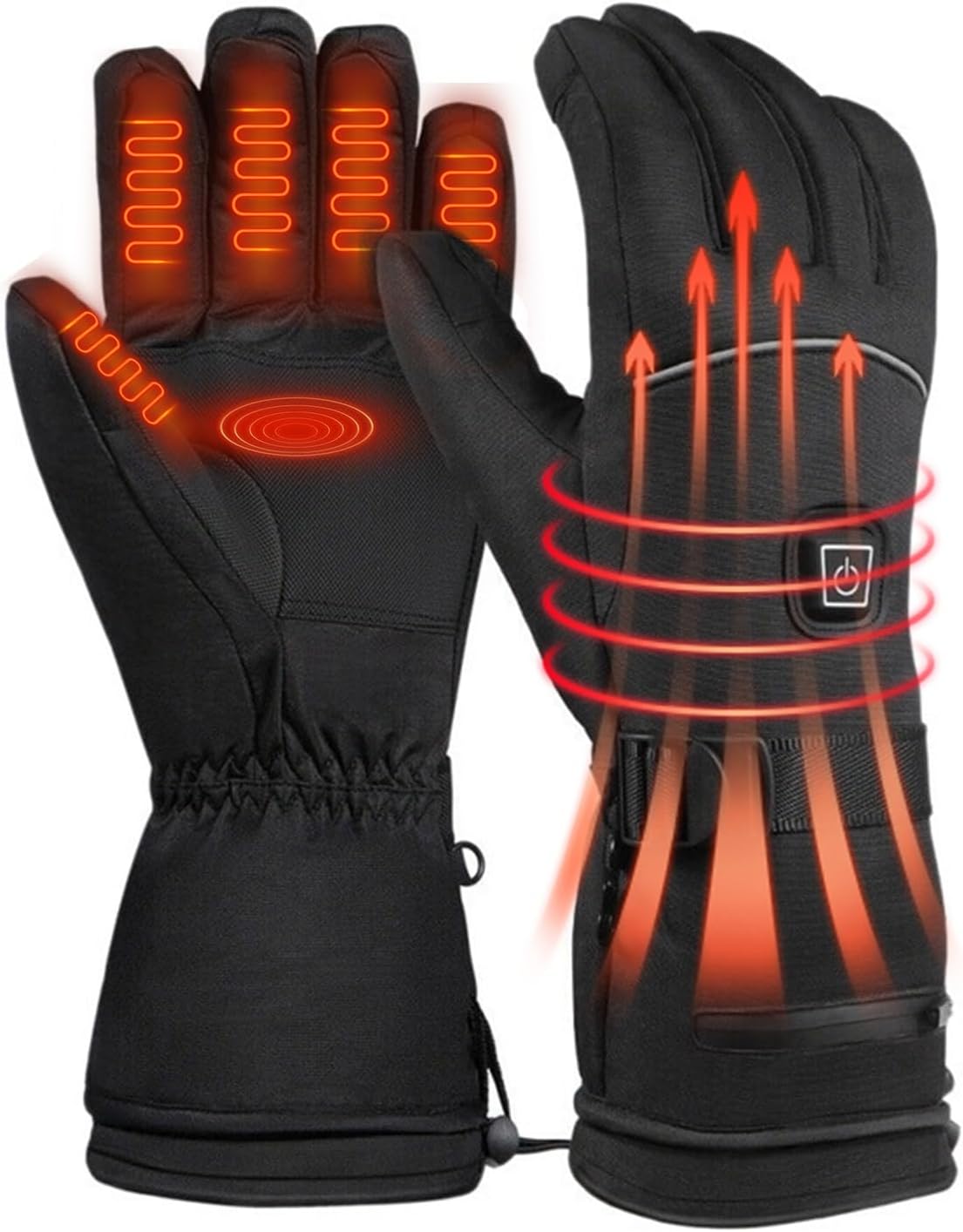 Heated Hunting Gloves for Men Women Winter Waterproof Insulated Ski Camo Gloves Touchscreen Hand Warmer Snowboarding