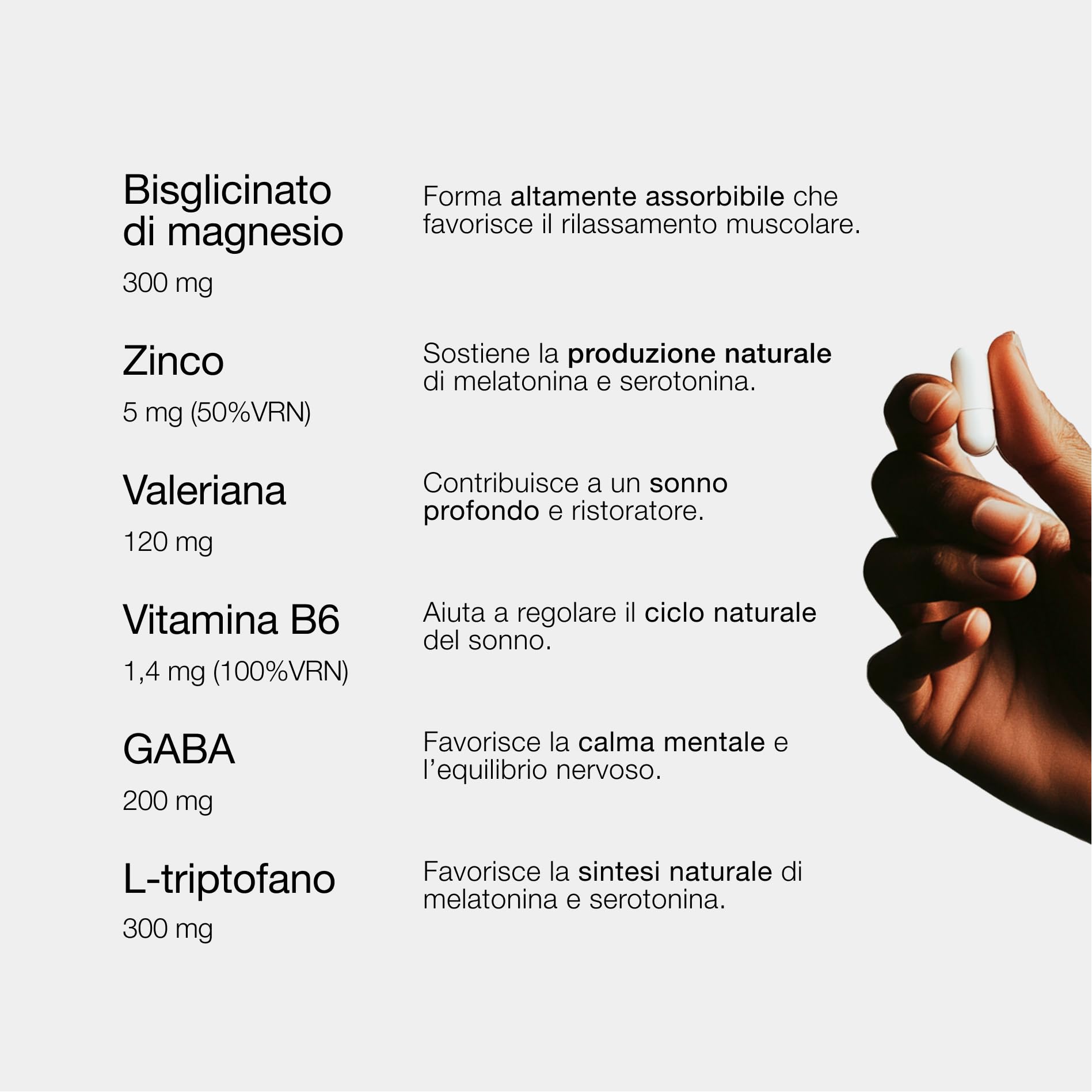 ZZEN SLEEP - Magnesio Bisglicinato (300 mg), L-Triptofano, Valeriana e GABA | 60 Compresse per Dormire con Vitamina B6 e Zinco, Sonno senza Melatonina, Integratore per Insonnia (Set di 3)
