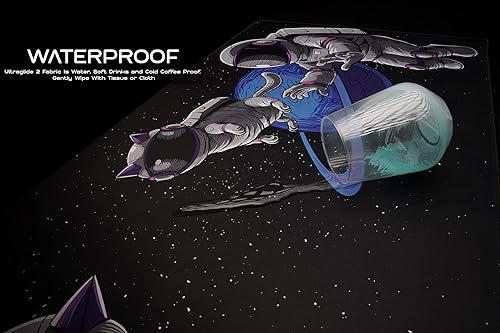 Miniatura 4 de Maze Alfombrilla de mouse extendida 2XL  Más gruesa de 0.197 in (36 x 18 x 0.2 pulgadas) Ultraglide 2 Astro PAW-B alfombrilla de mouse de superficie