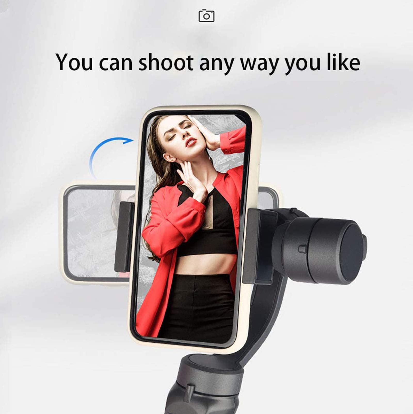 3-Axis Gimbal Stabilizzatore per Smartphone Vlog Live Video Record Pieghevole del Giunto cardanico Supporto Nativo Camera Control