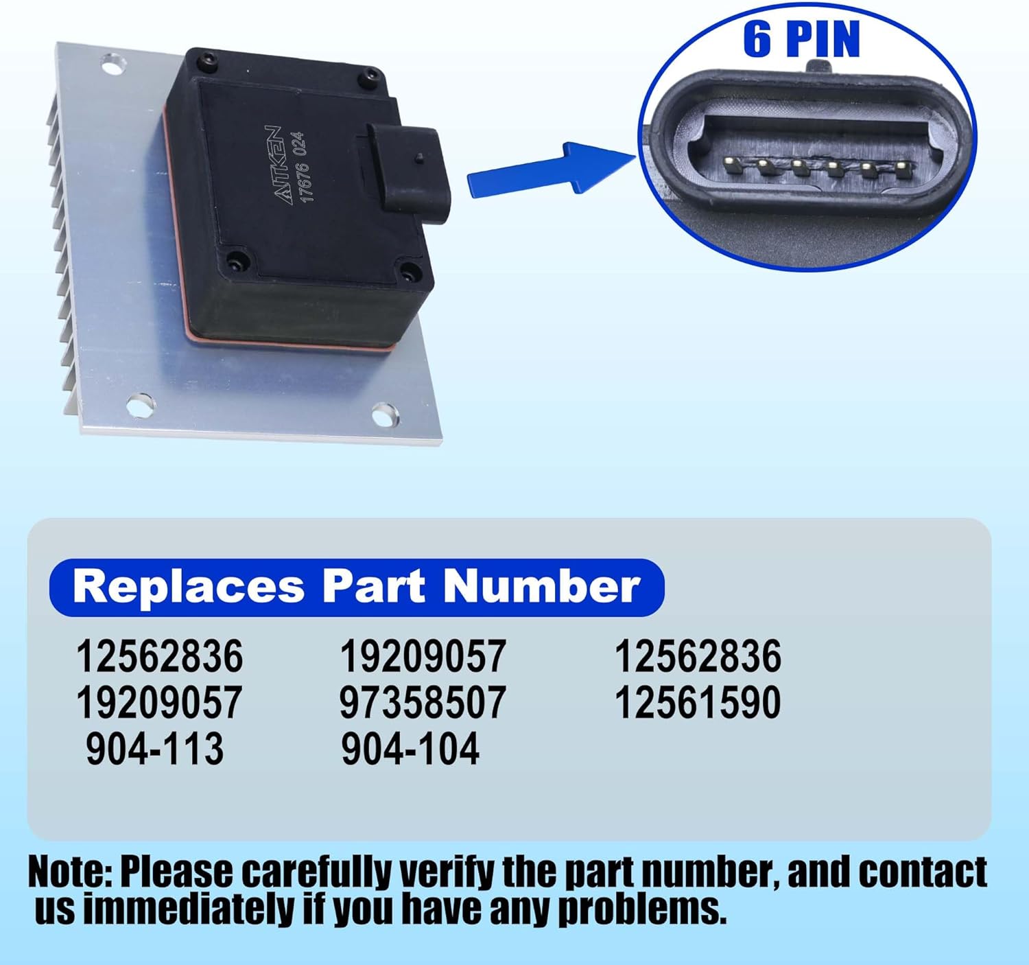 AITKEN Diesel Engine Fuel Pump Drive Module Pump Mounted Driver GMT400 6.5 PMD/FSD with Relocation Kit for Chevrolet GMC Workhorse 6.5L Diesel Engine Replaces 19209057 12562836.