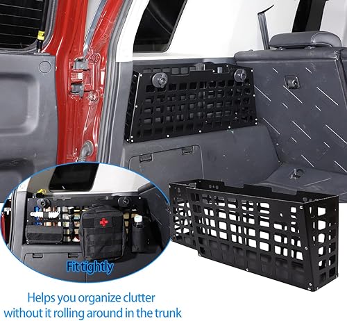 Miniatura 2 de HAPPYHORSE Para maletero Toyo-ta FJ Cruiser 2007-2021, organizador de artículos diversos, caja de almacenamiento con compartimento de almacenamiento