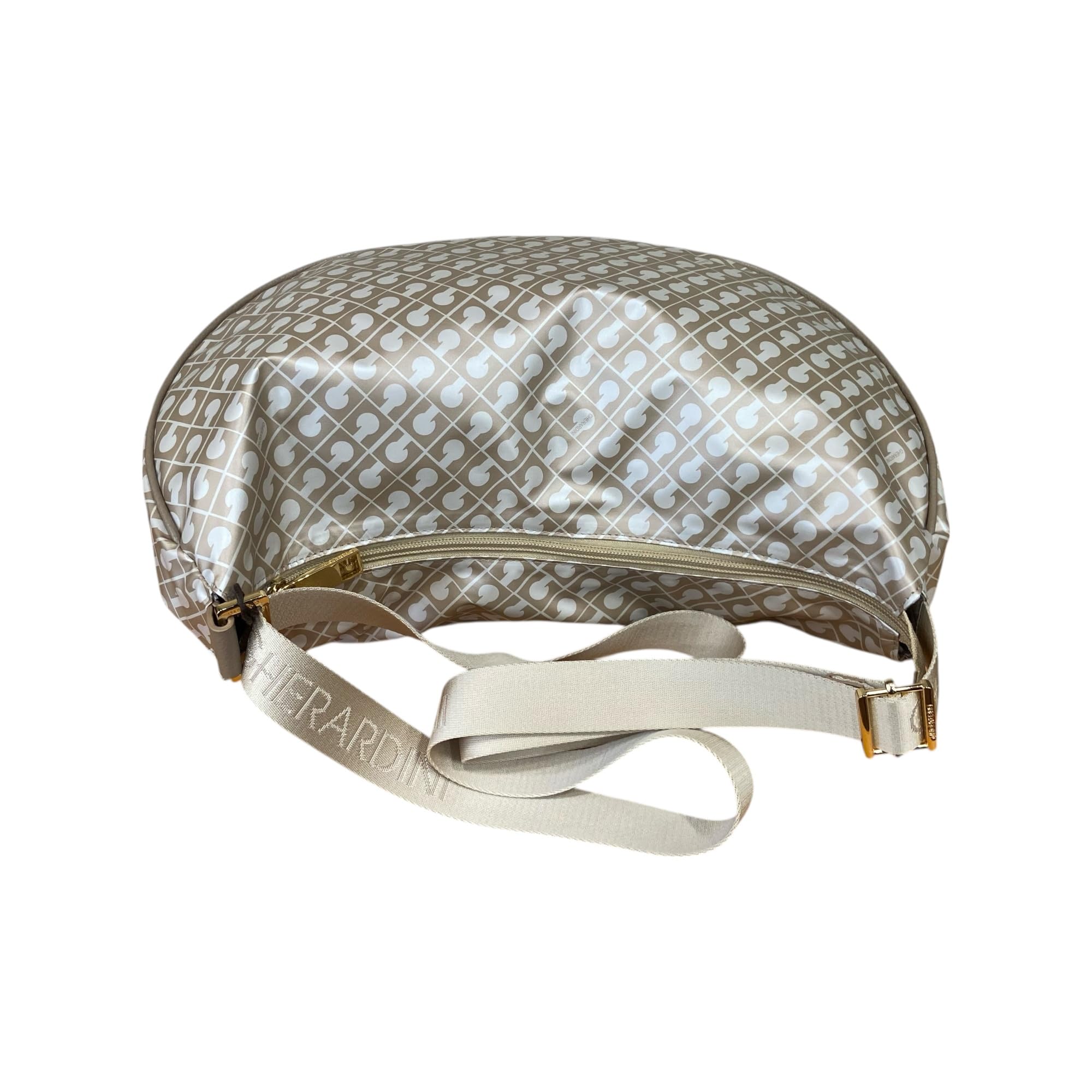 Gherardini BORSA DONNA SACCA Mezza luna MEDIA DA SPALLA TRACOLLA REGOLABILE chiusa con zip GH 0330