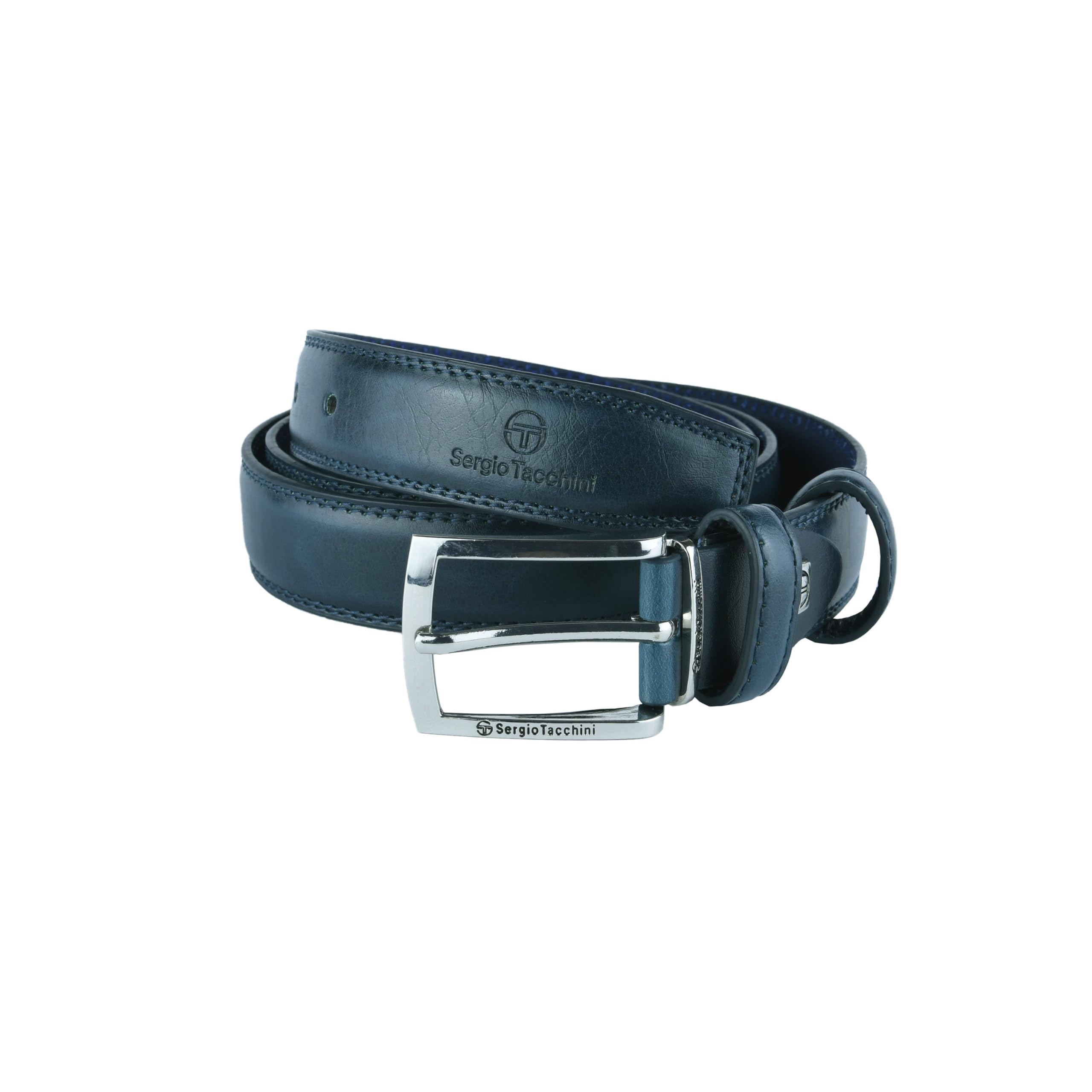 Sergio Tacchini Men's Belt, blue (441) 3cm, 115 (tg 48-52) SINTETICO