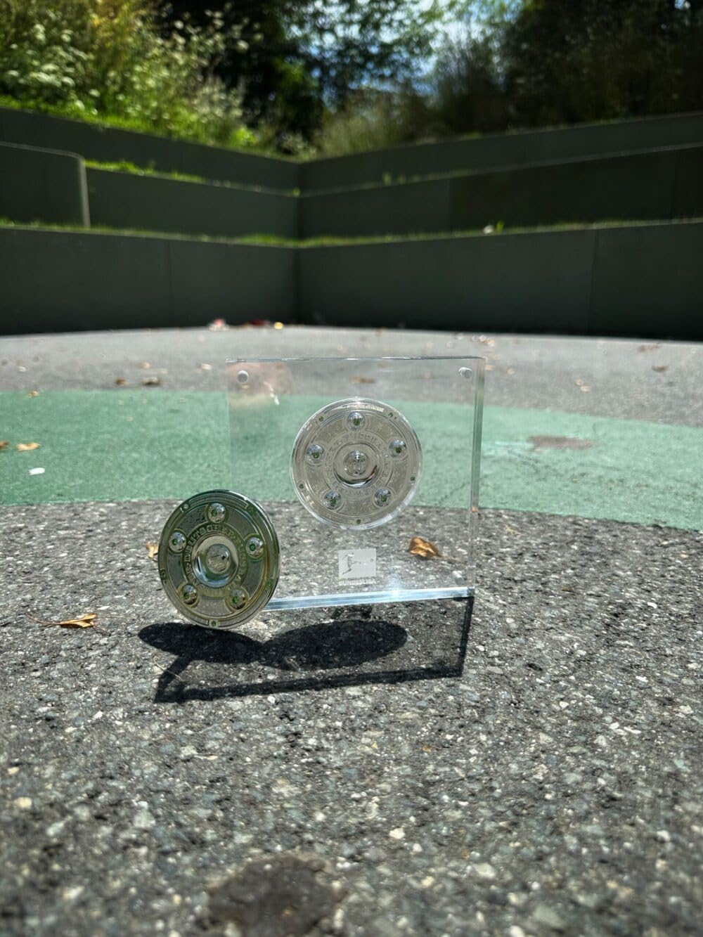 Trophäe 150 mm in Acrylplatten - 3D Nachbildung der DFL Meisterschale Bundesliga | 150 mm Acryl | Verpackt in Geschenkbox