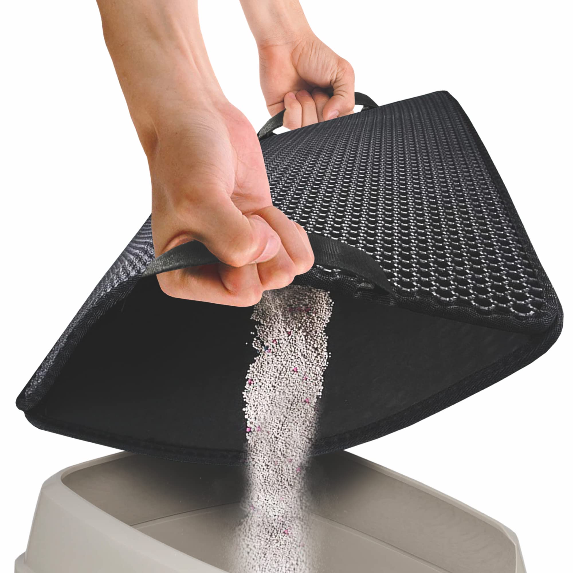 Buy dipperdap Cat Litter Trapping Mat with Handles Double Layer