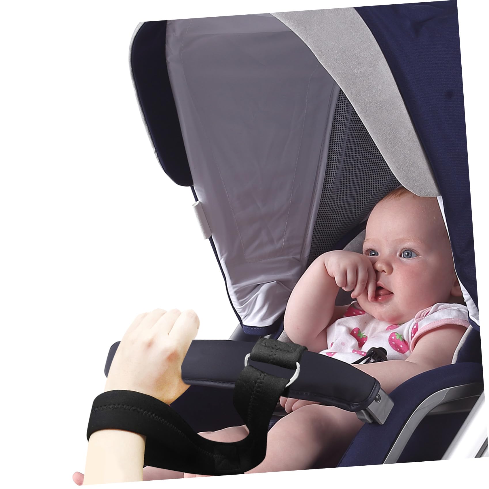 Fascia Sicurezza per Polso in Neoprene Antiscivolo per Passeggino e Carrello della Spesa, Cinturino Affidabile per Ragazzo Ragazza e Adulti