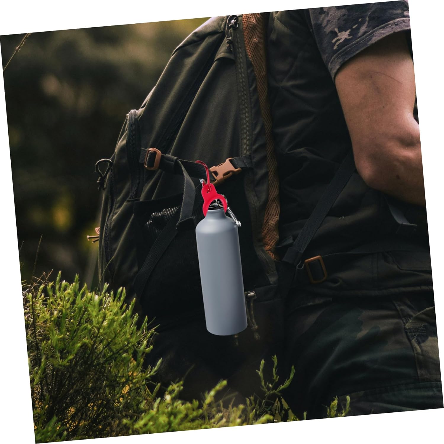 Sosoport Kettle Buckle Water Bottle Leak Proof Water Bottle Lanyard Portable Bottle Holders Ring to Attach Water