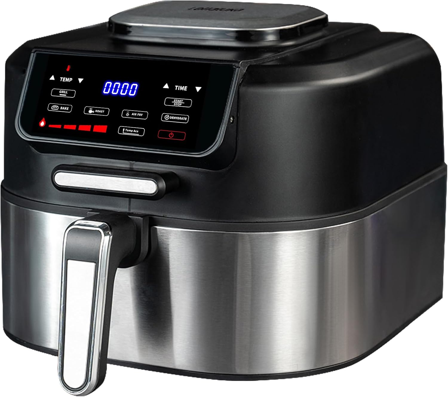 Lellaluka Friggitrice Grill Senza Olio, 1700w 6L Grande Capacità Basso Contenuto Di Grasso Senza Fumo Friggitrice Aria Calda E Grill Con Termometro, Timer E 5 Programmi Di Cottura Lellaluka Friggitrice Grill Senza Olio, 1700w 6L Grande Capacità Basso Contenuto Di Grasso Senza Fumo Friggitrice Aria Calda E Grill Con Termometro, Timer E 5 Programmi Di Cottura
