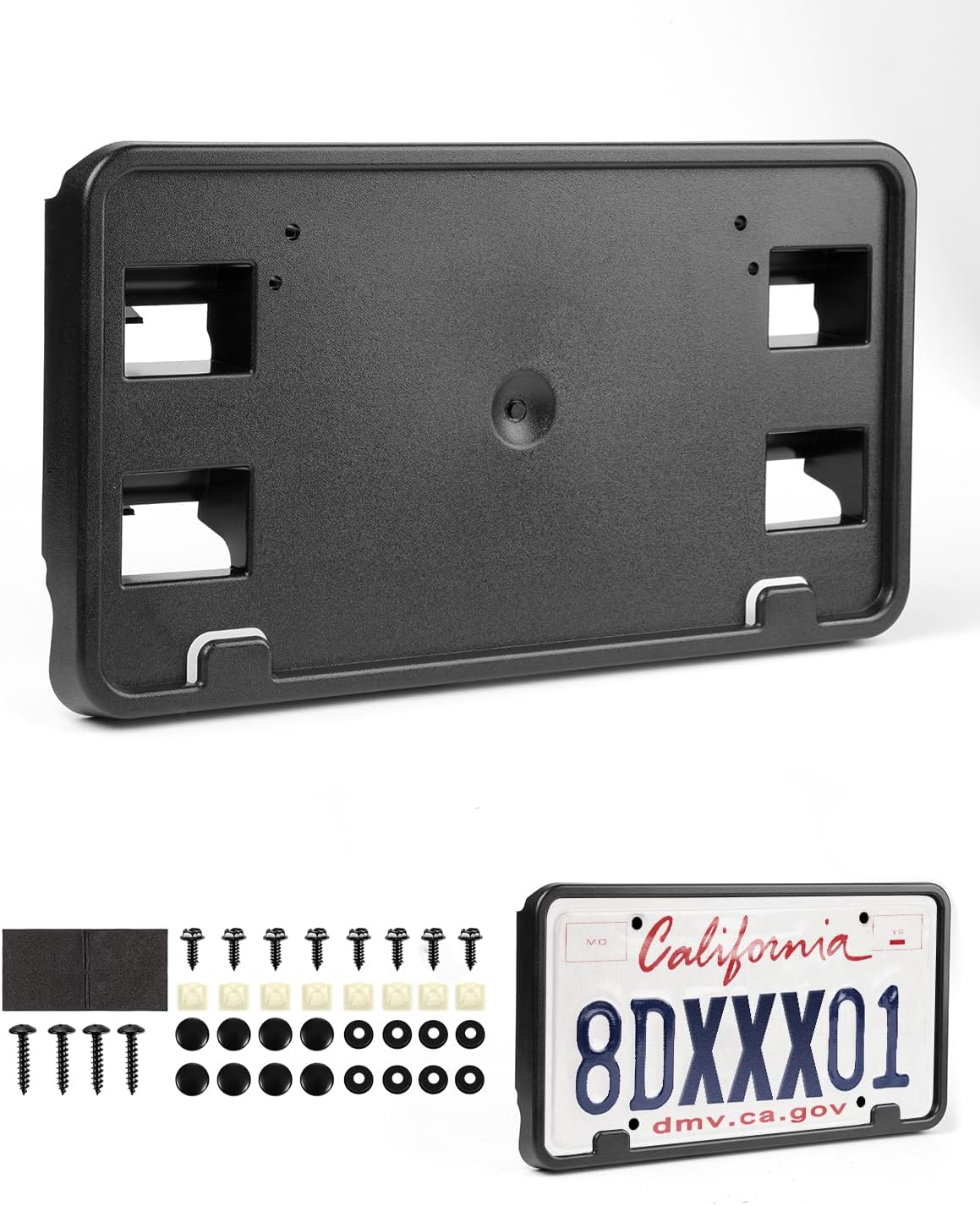 License Plate Frame for Ford F-150 2018 2019 2020,Front License Plate Bracket Holder Mount Replacement FO1068180 JL3Z17A385AA(May not Fully fit Your Model. See Pic 2 for Details)