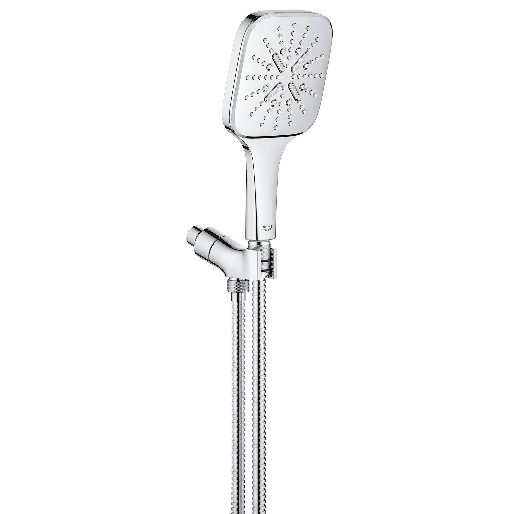 GROHE 26605000 Rainshower SmartActive - Ducha de mano con 3 pulverizadores, 1.75 gpm, cromo Starlight