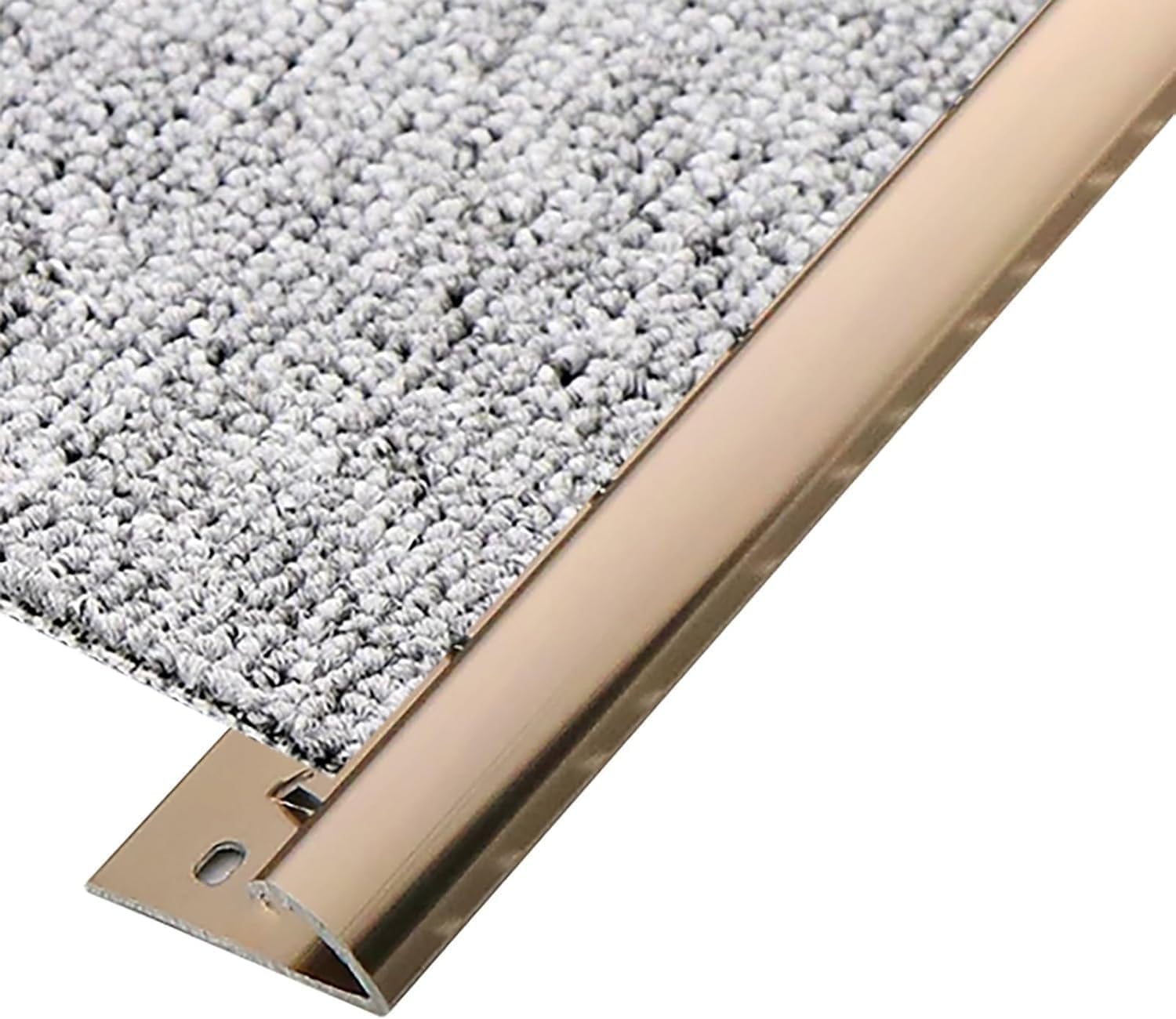 Threshold Strip，Flooring Transition Strip，Floor Transition Strip Carpet Edge Trim Decorate Strip Floor Divider Cover, Transition Threshold Bar Indoor & Outdoor, Metal Flooring Reducer for Doorway/Kitc