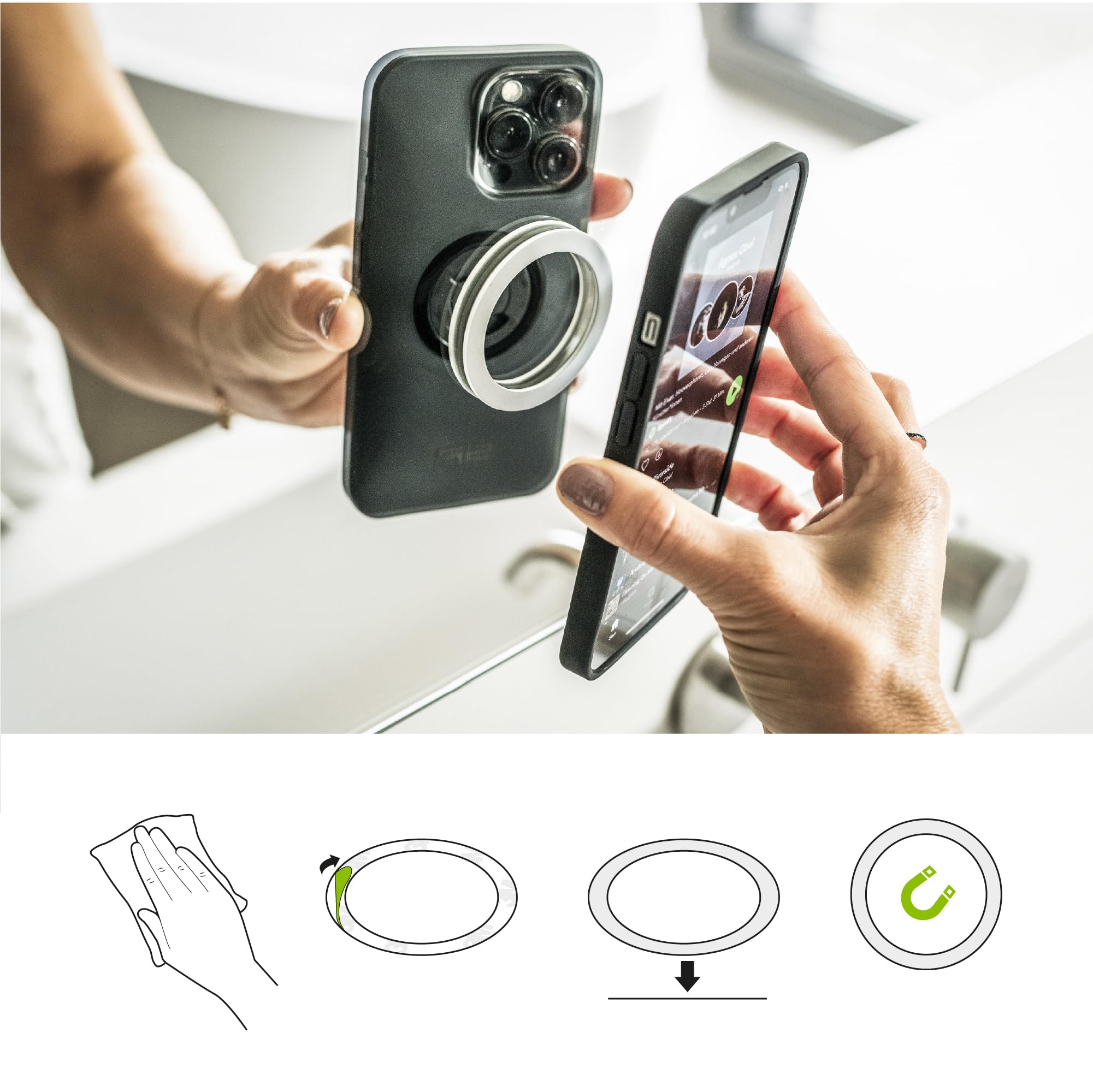 SP CONNECT Road Bike Bundle | SPC+ | kompatibel mit Samsung S24 Ultra | Handyhalter für Road Bike| Fahrrad Handy Halterung Gadget