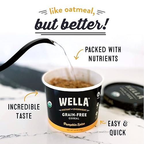 Miniatura 4 de Wella Alternativa a avena de cereales sin cereales  Cereal orgánico, vegano con alto contenido de proteínas y sin gluten  Paleo a base de plantas