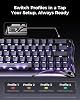GravaStar Mercury V60 Pro 60% Teclado Gaming de Efecto Hall, Teclado Rapid Trigger con 8000 Hz, interruptores magnéticos, Snap Tap, Aluminio CNC, RGB, para FPS,CS2,PC/Mac (Gunmetal Smoke, QWERTY)