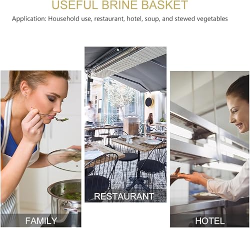 Miniatura 9 de Colador de condimentos de acero inoxidable, filtro de bola de té, condimentos de sopa, cesta de separación, infusor de té de hojas sueltas para el