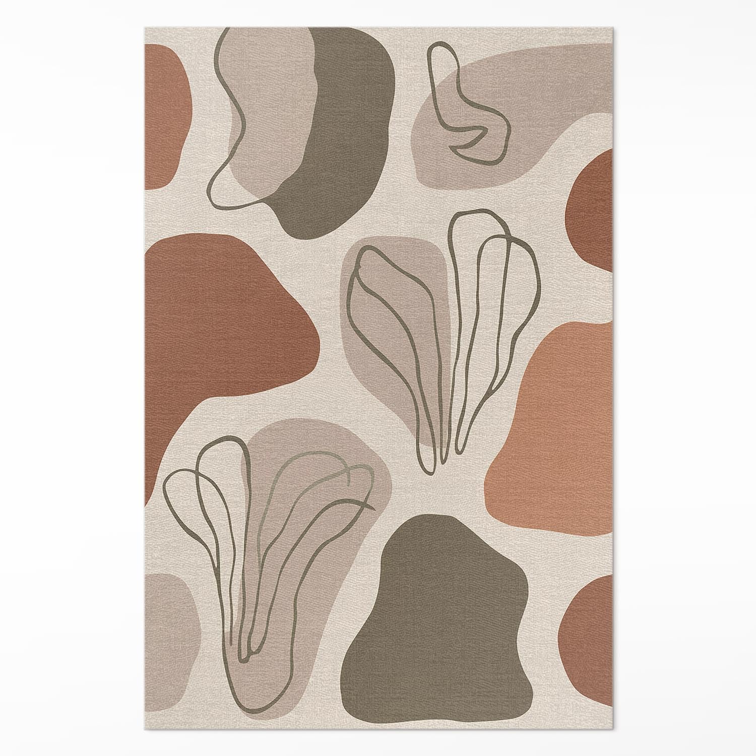 Tapis vinyle cuisine salon chambre 120x180 cm rectangle PVC Floorart